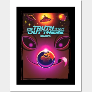 Parody Alien Design- The Truth is Not Out There (Burp!) Posters and Art